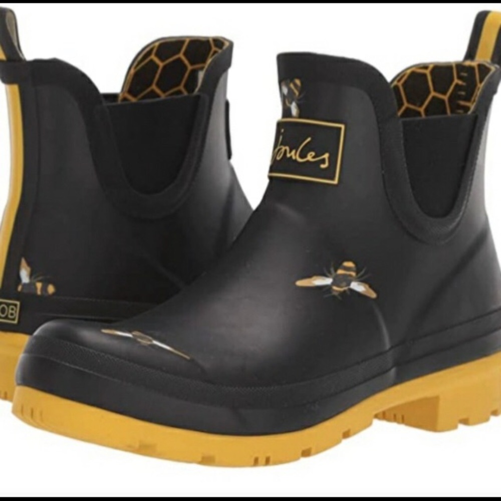 JOULES bumble bee rain boot NWT